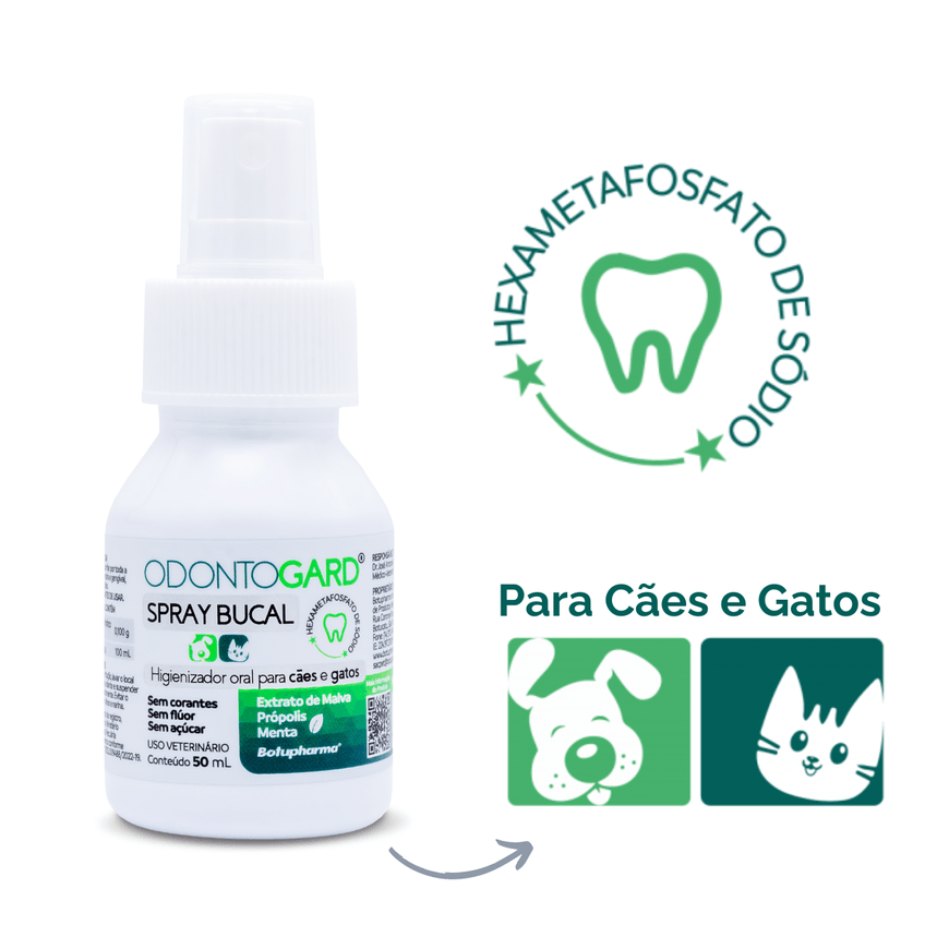 Spray Bucal Pet Sabor Cães Gatos Odontogard Botupharma 50ml - imagem 2