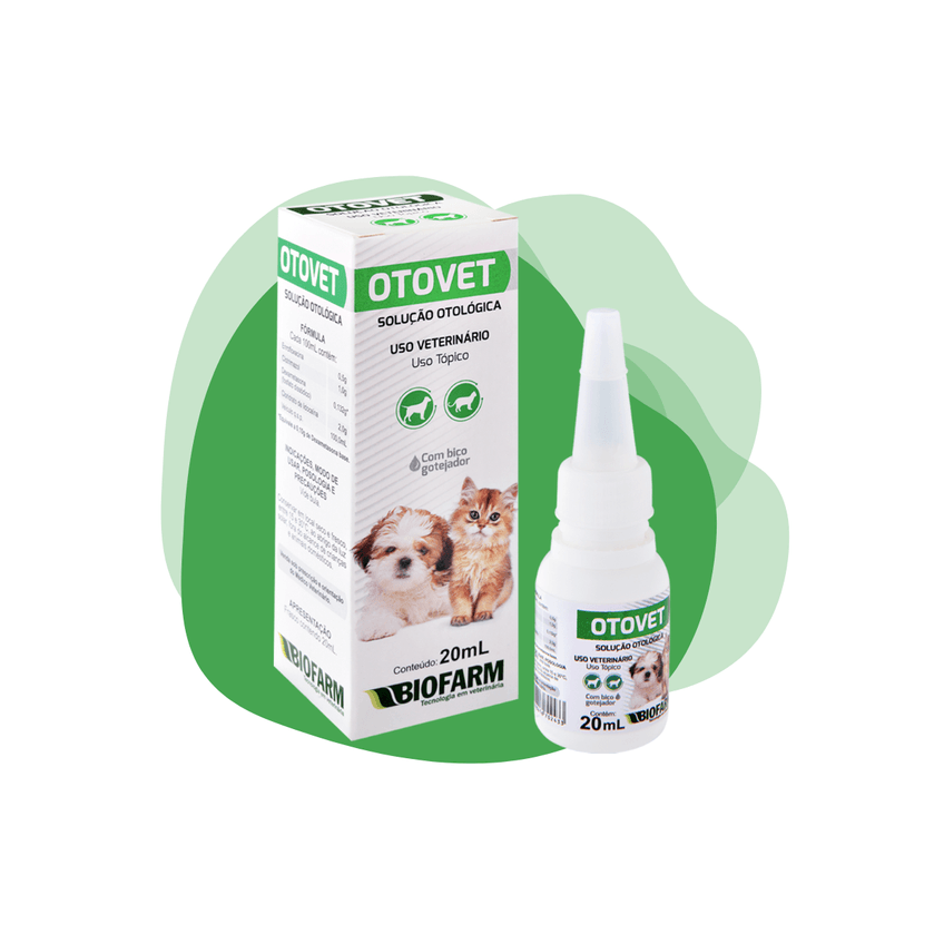 Otovet Solução Otite Cães E Gatos 20ml Biofarm - imagem 2