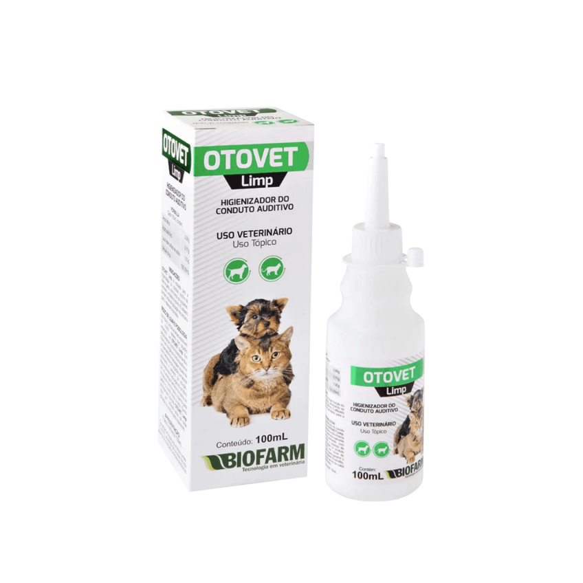 Kit Otovet 20 Ml+ Otovet Limp 100ml Tratamento Auditivo Biofarm - imagem 3