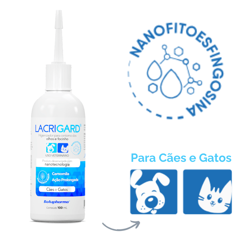 Lacrigard Higienizador Olhos E Focinho Cães Botupharma100ml - imagem 2