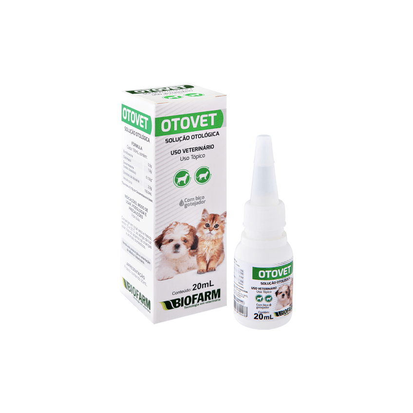 Kit Otovet 20 Ml+ Otovet Limp 100ml Tratamento Auditivo Biofarm - imagem 4