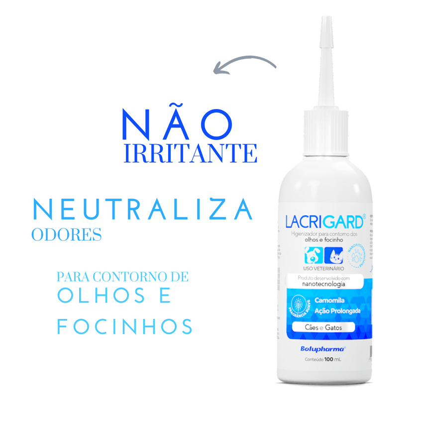 Lacrigard Higienizador Olhos E Focinho Cães Botupharma100ml - imagem 4