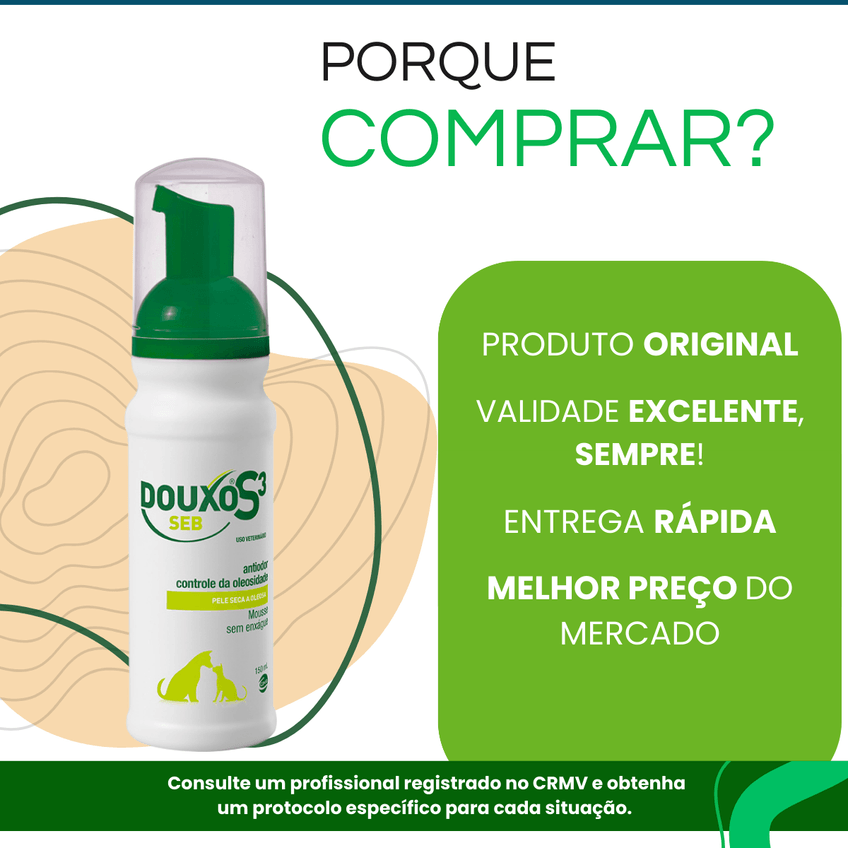 Mousse Douxo S3 Seb Ceva Para Cães E Gatos 150ml - imagem 4