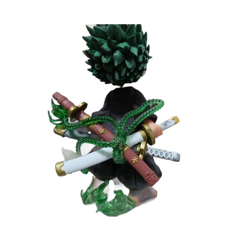 Figura One Piece Zoro Chibi, Modelo De Pvc De 15 Cm, Dois Anos
