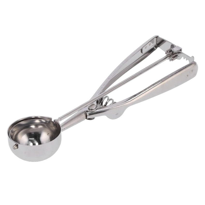 Pegador Colher Com Ejetor De Sorvete Açaí Profissional Inox Bola 22cm - imagem 4