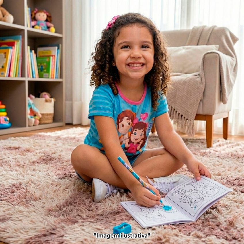 Kit Escolar Infantil Maria Clara E Jp Estojo, Canetinhas E Lápis - imagem 2
