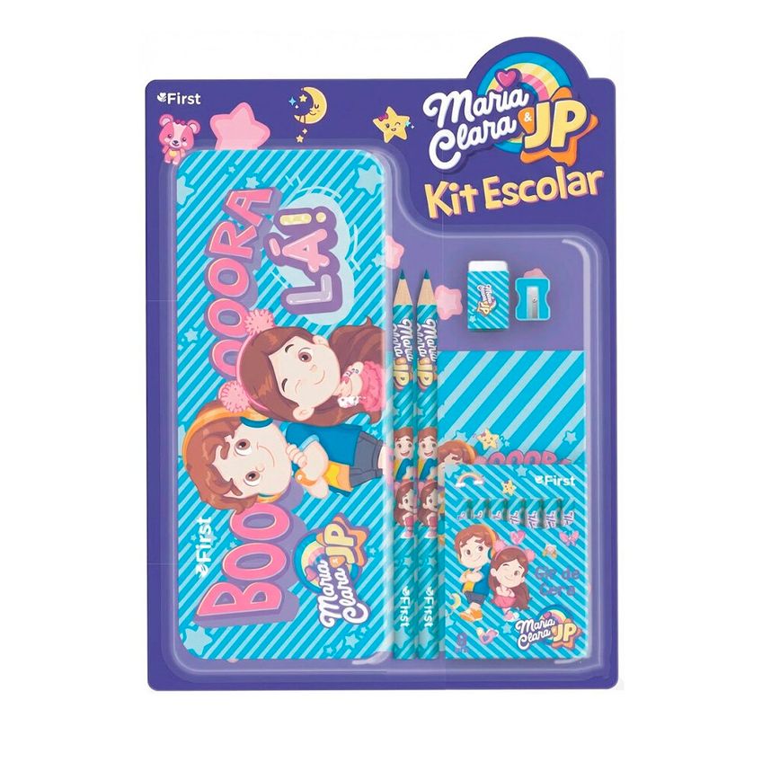 Kit Escolar Infantil Maria Clara E Jp Estojo, Canetinhas E Lápis - imagem 4