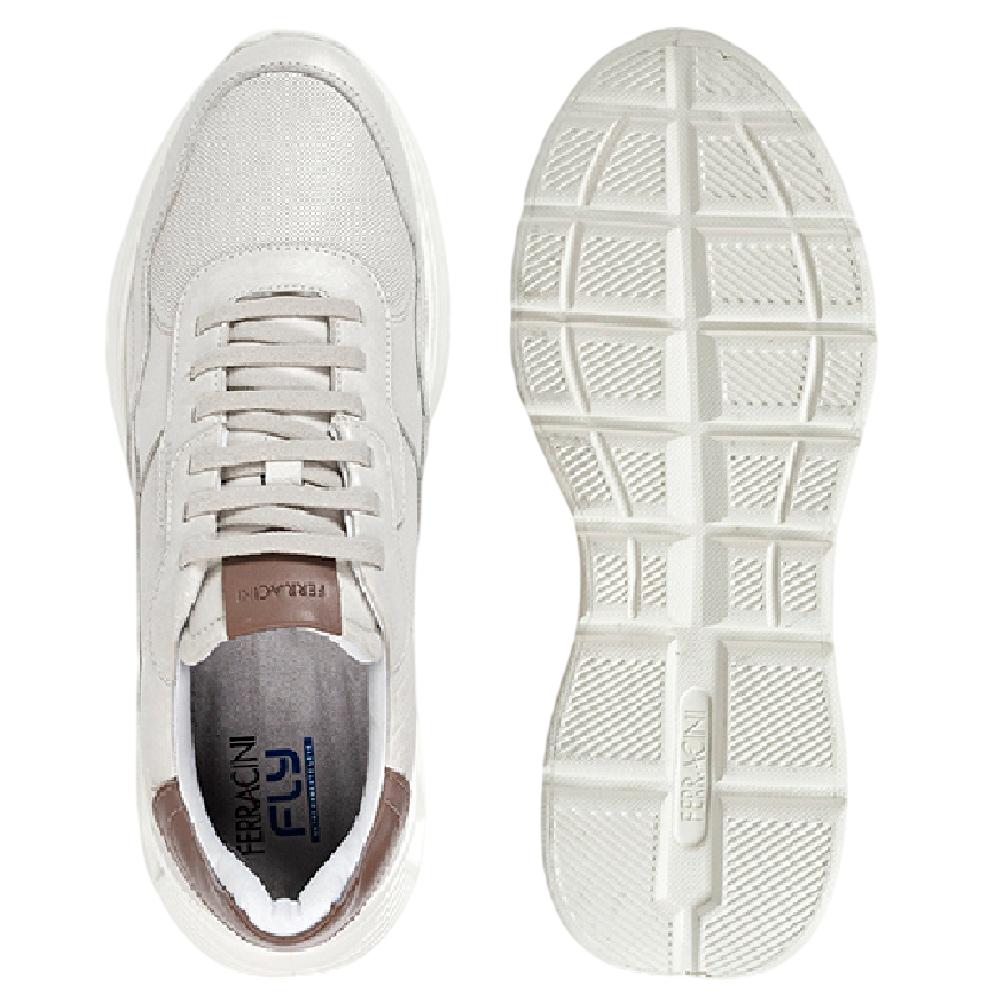 F360 ② Sapatenis Ferracini Speed Couro Ref 8352-730b Branco Off 40