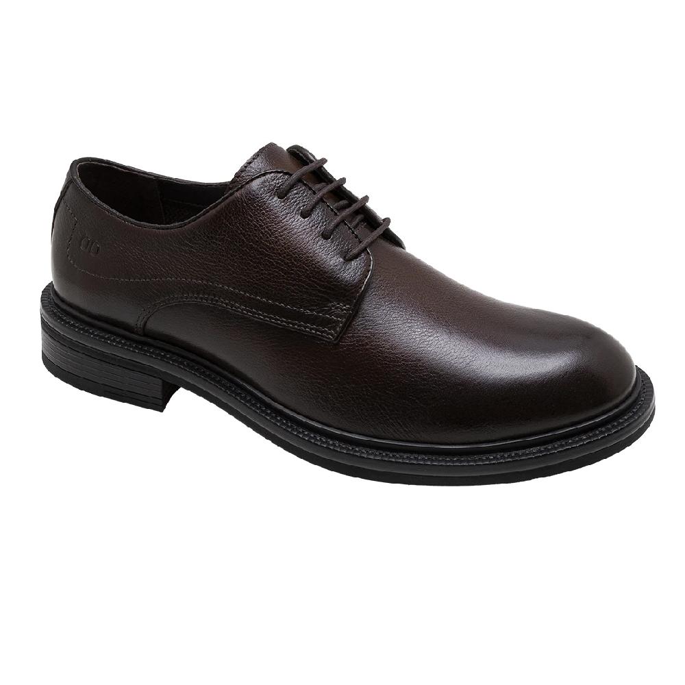 Sapato Democrata Doha Couro Ref 597101-2 Marrom Escuro 41