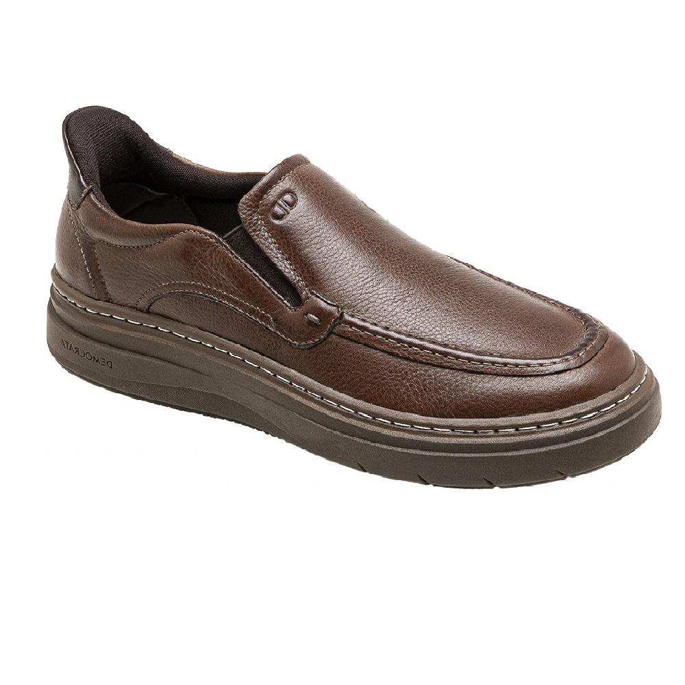 Sapato Democrata Grid Calce Facil Ref 240003-2 Marrom 43
