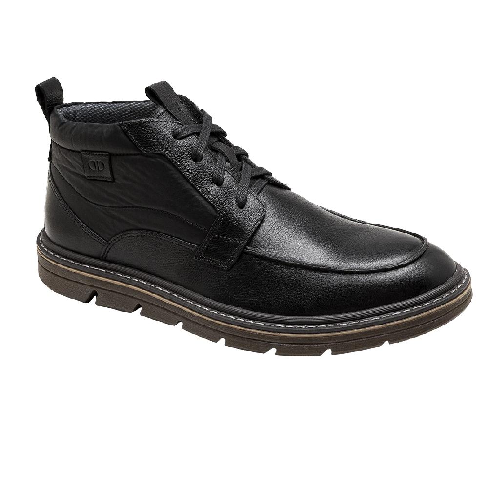 Bota Democrata Jeff Couro Cano Curto Ref 604104-2 Preto/preto 37
