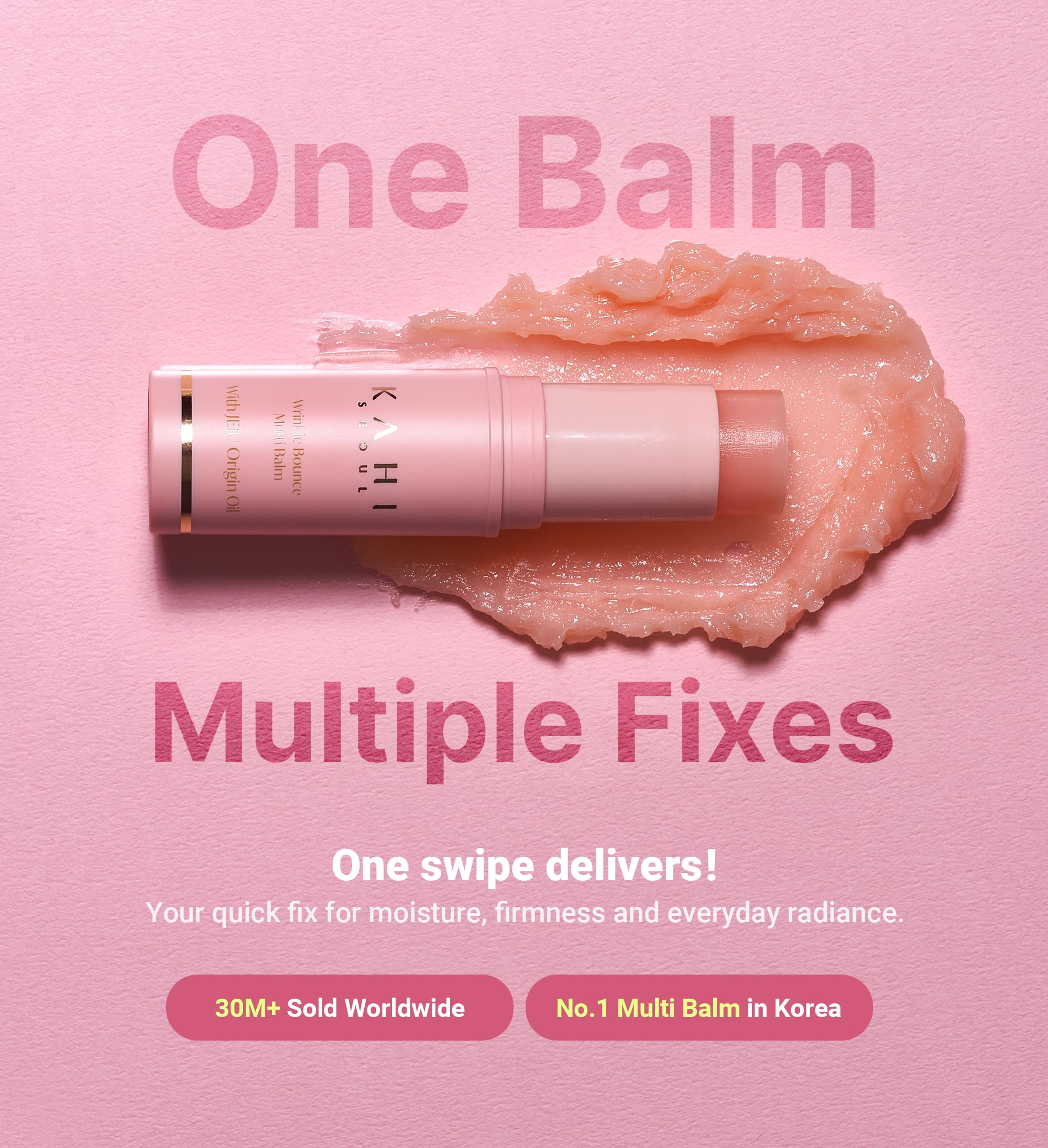 Multi Balm Stick Kahi Wrinkle Bounce Pdrn Hidratante De Colágeno