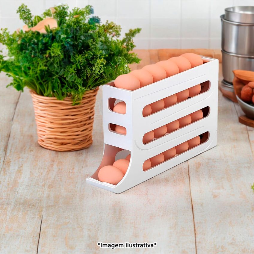 Dispenser Organizador Para Até 30 Ovos Para Geladeira - imagem 3