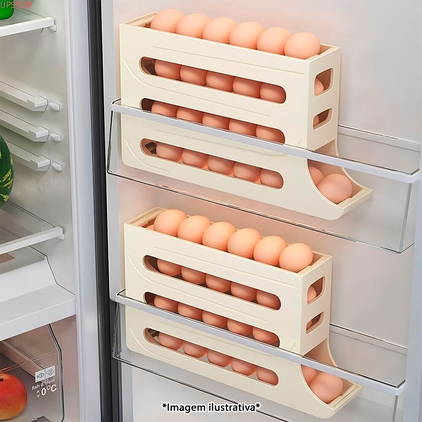 Dispenser Organizador Para Até 30 Ovos Para Geladeira - imagem 4