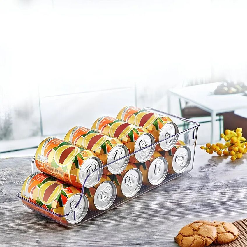 Organizador De Latas Transparente P Despensa Geladeira Refrigerantes Cervejas - imagem 2