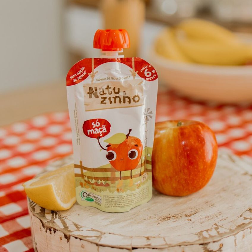 Papinha De Fruta Orgânica Natuzinho Maçã 100g – Sem Conservantes - imagem 3