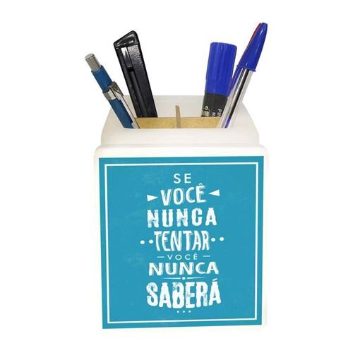 Organizador De Mesa Iluminado Se Não Tentar