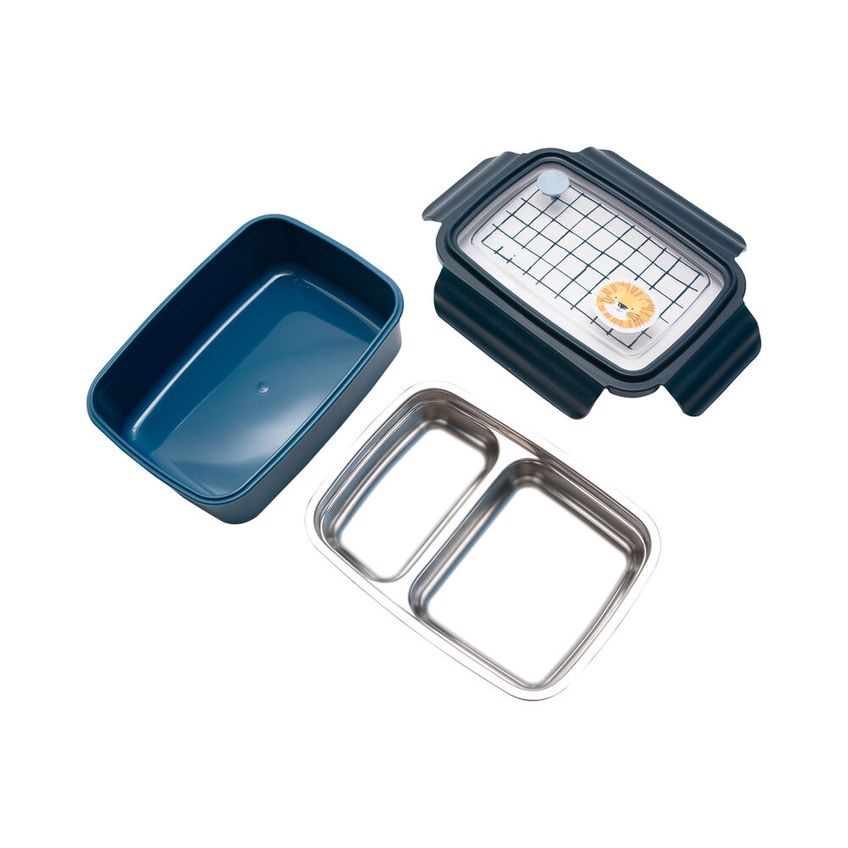 Bento Box Térmica Inox Luke Com Divisórias - Lancheira Infantil - imagem 5