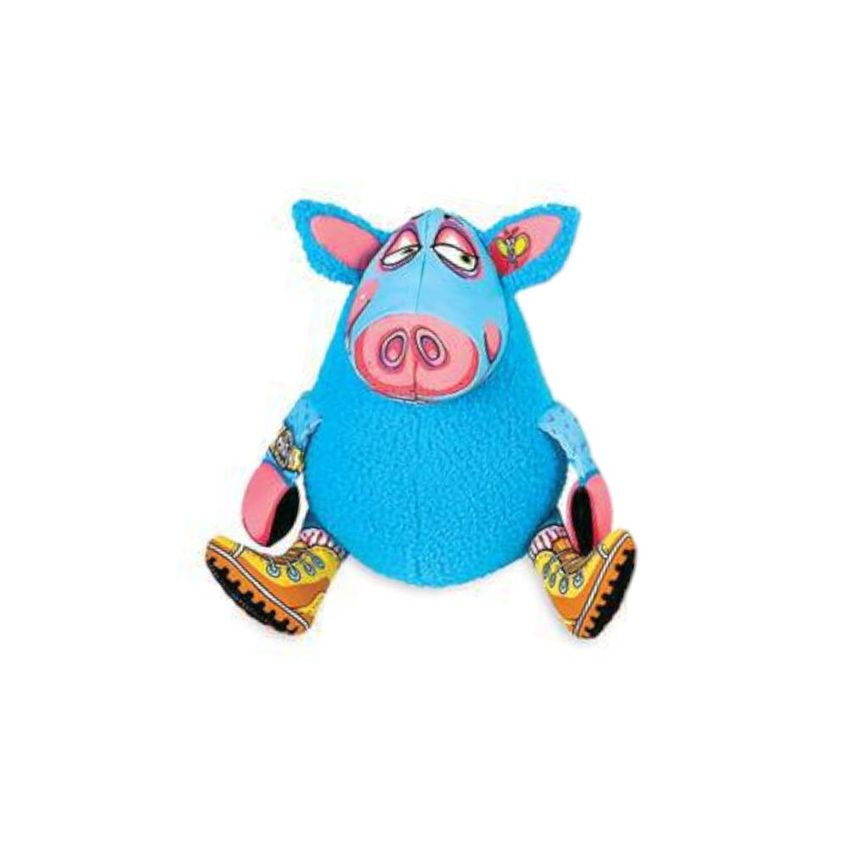 Brinquedo Para Cães Gruntley’s Porquinho Azul Com Apito - imagem 3