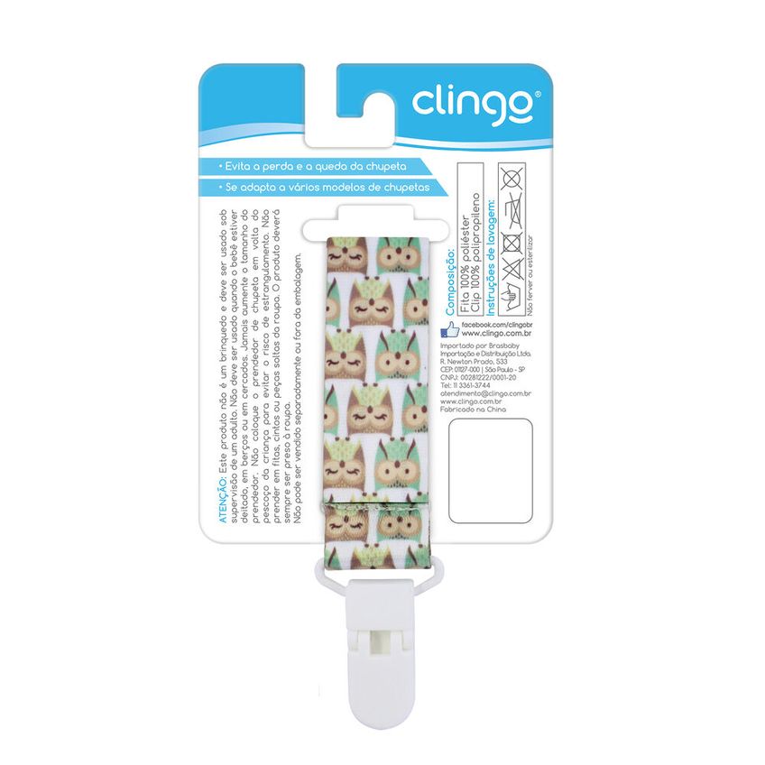 Prendedor De Chupeta Corujas Verde Personalizável Com Elástico E Estampa - imagem 4
