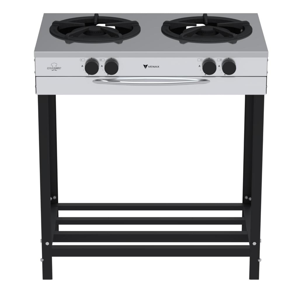 Fogão 2 Bocas Venax Industrial Gourmet Preto - Fi 230-2