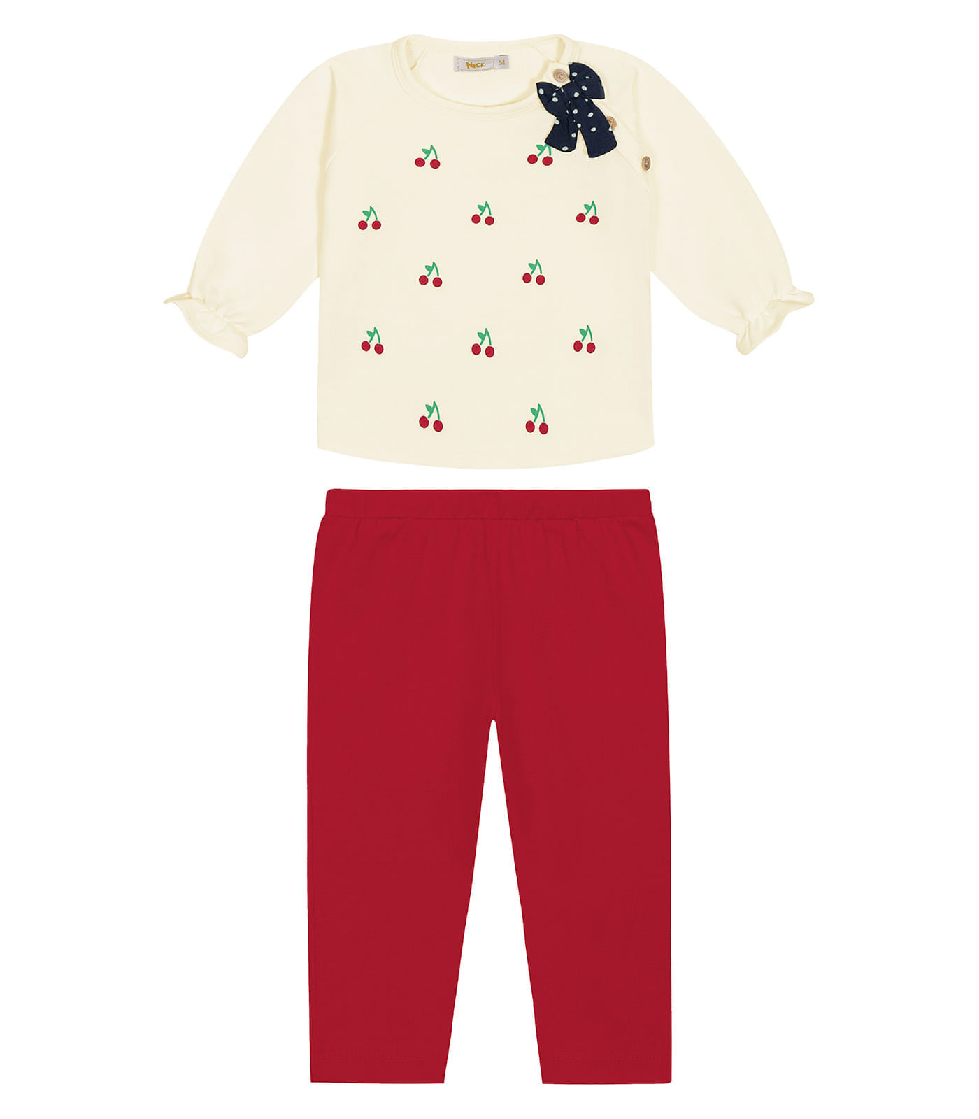 Conjunto Infantil Blusa Com Legging Trick Nick Bege 1