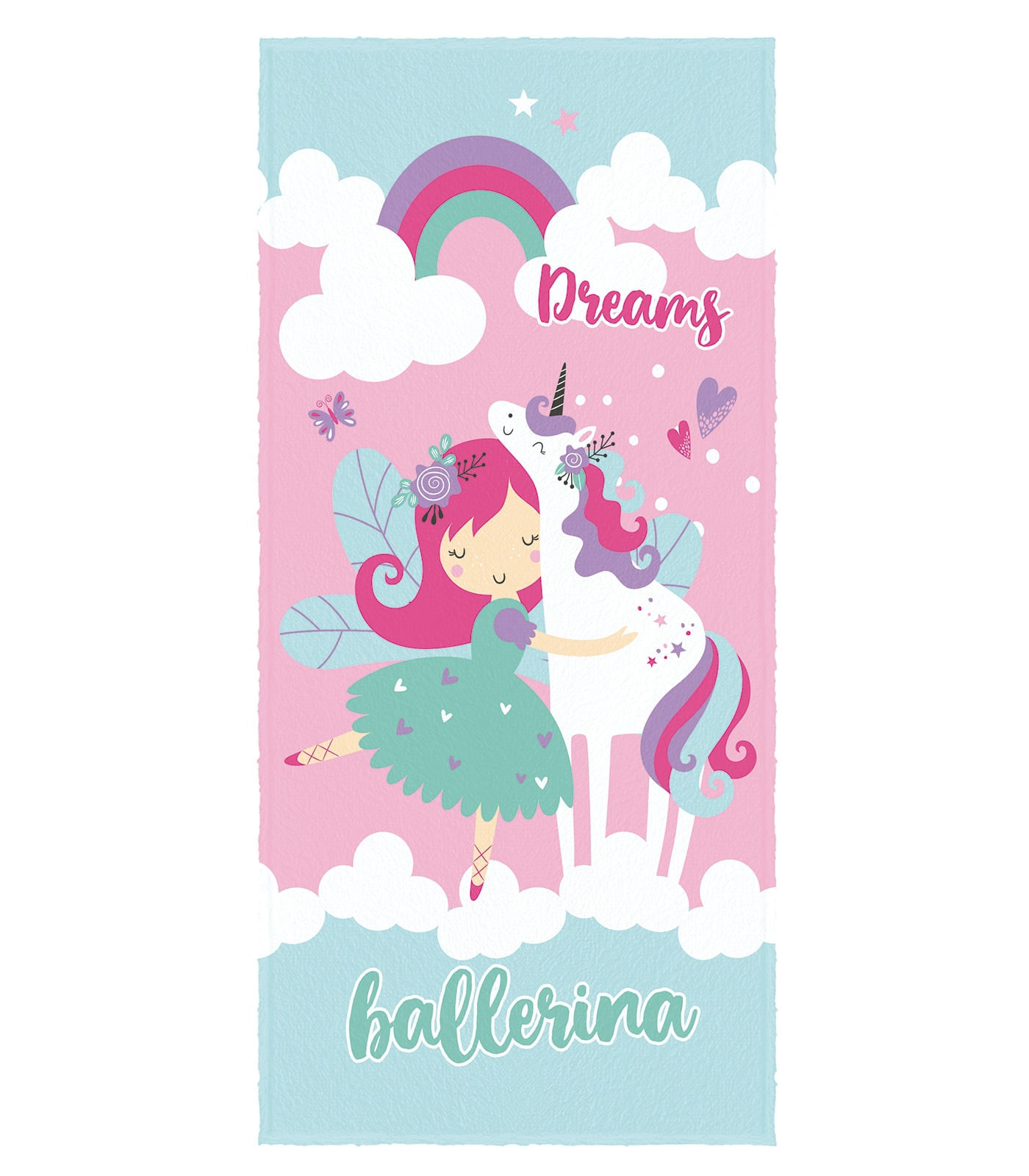 Toalha De Banho Infantil Estampada Lepper Rosa Un