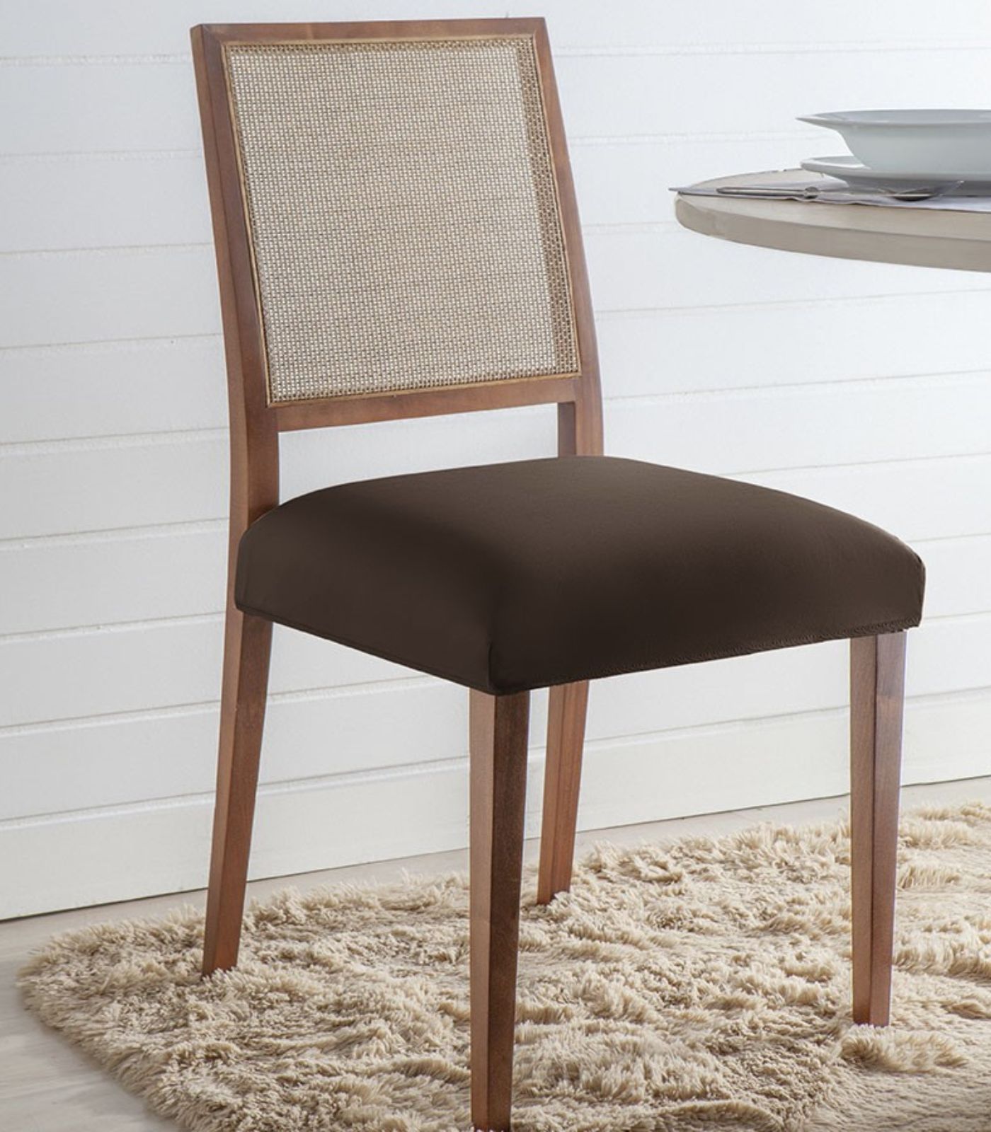 Capa Para Assento De Cadeira Adomes Marrom Un