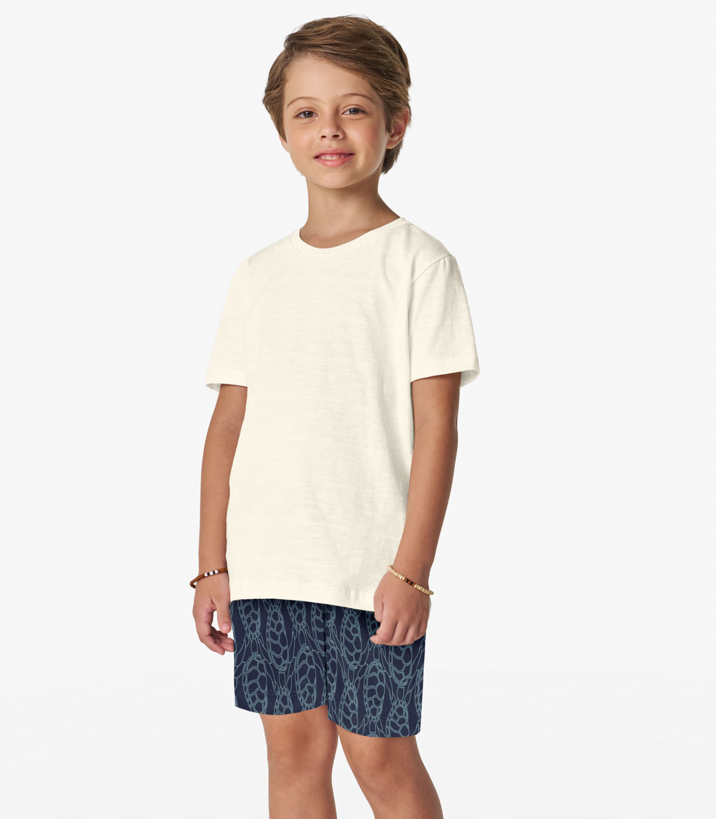 Bermuda Infantil Em Microfibra Trick Nick Azul Marinho 10