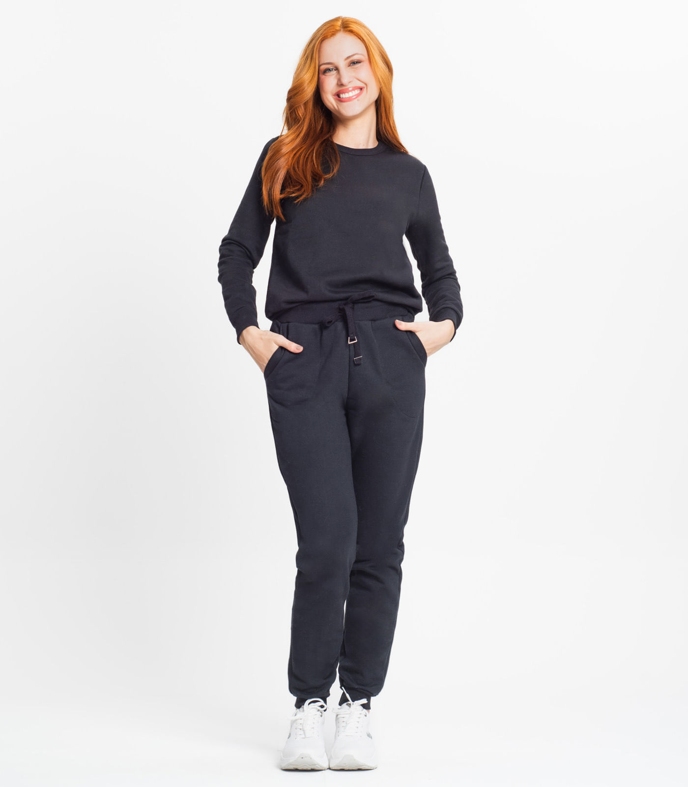 Calça Feminina Com Bolso Rovitex Preto P