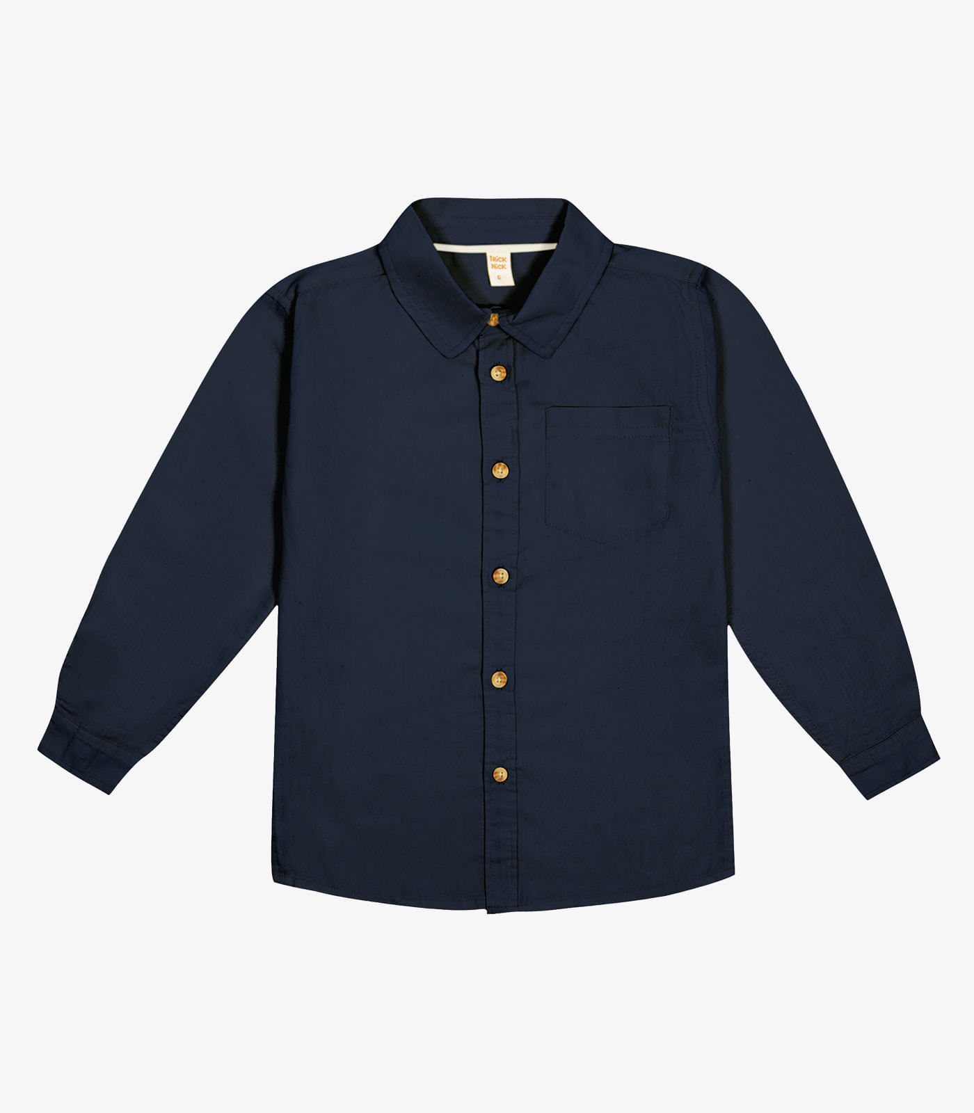 Camisa Infantil Manga Longa Trick Nick Azul 4