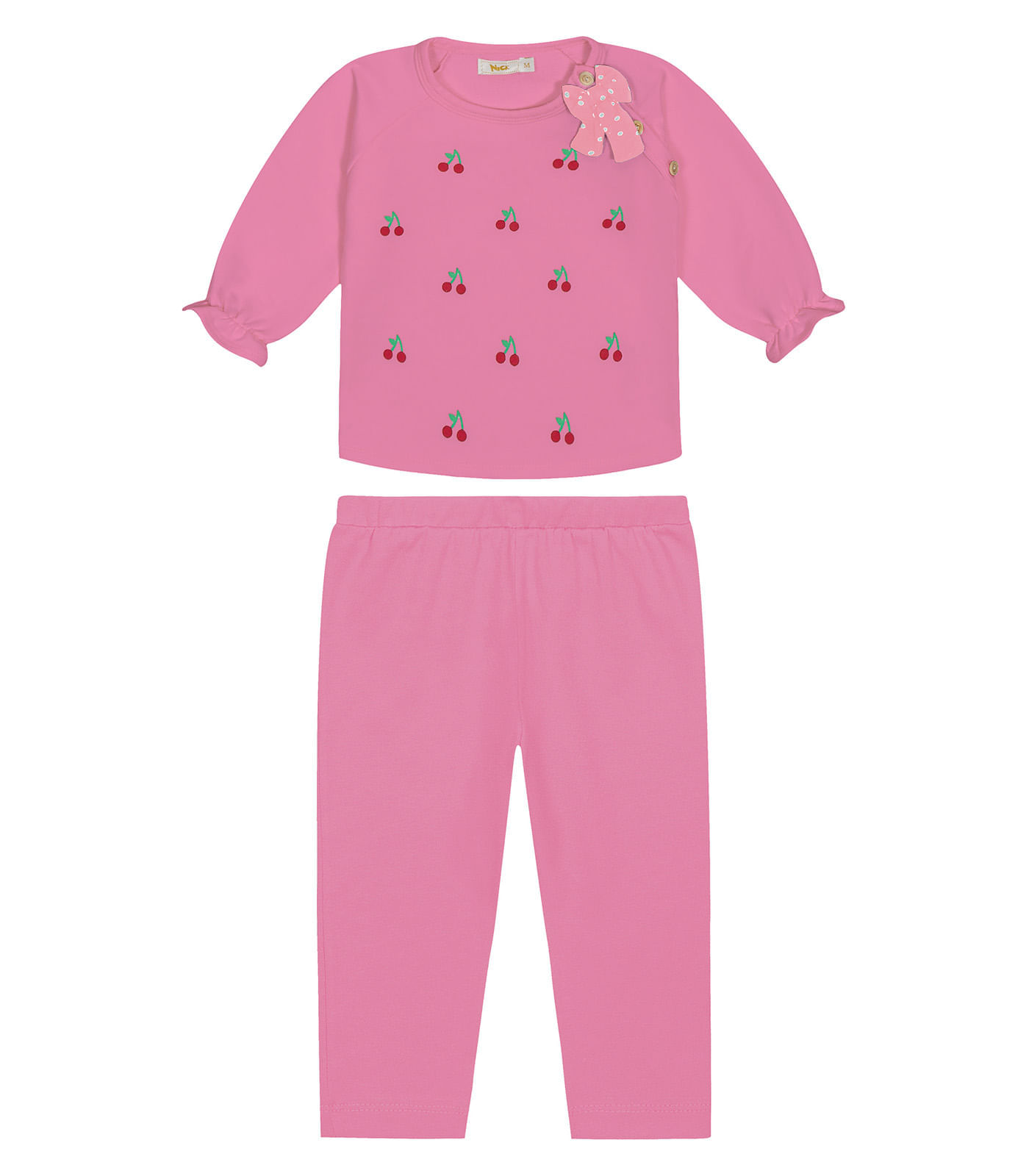 Conjunto Infantil Blusa Com Legging Trick Nick Rosa 3