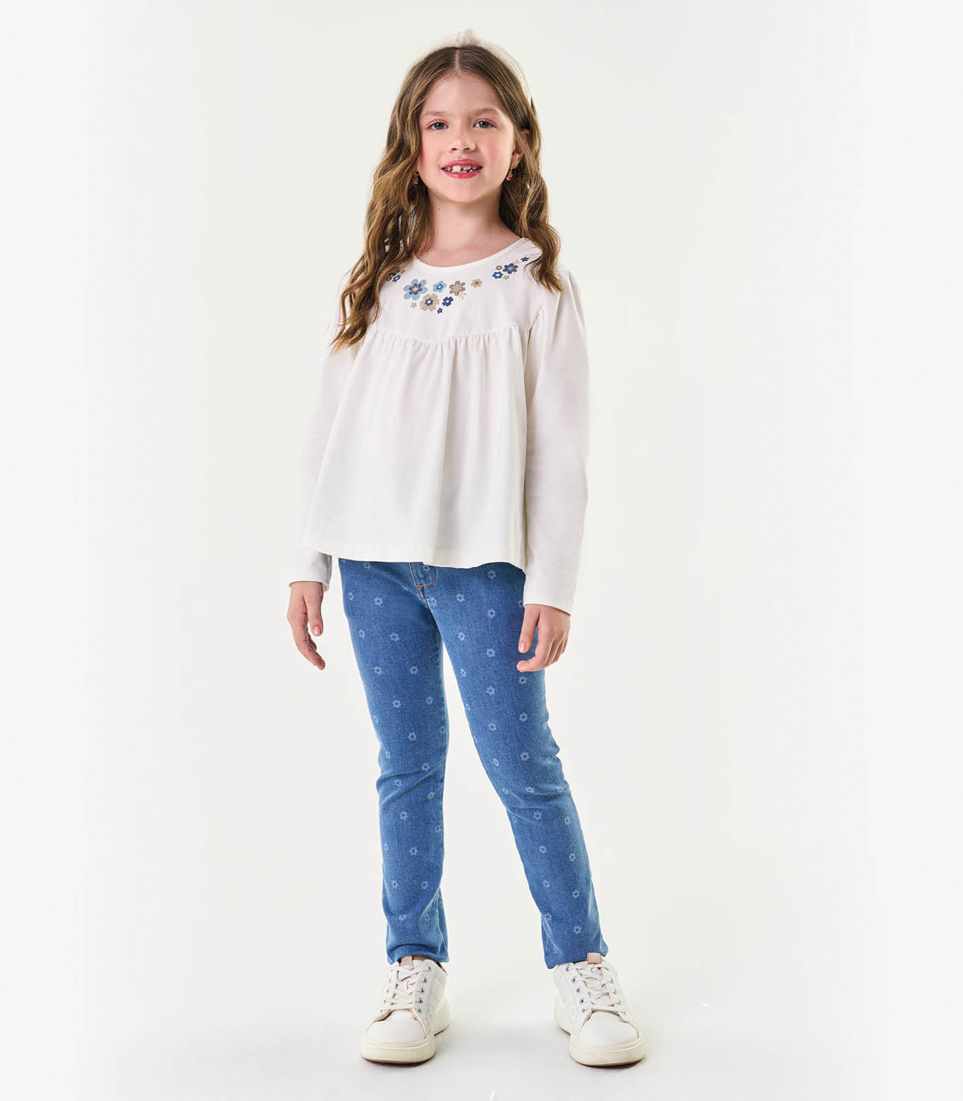Conjunto Infantil Blusa E Calça Trick Nick Bege 10