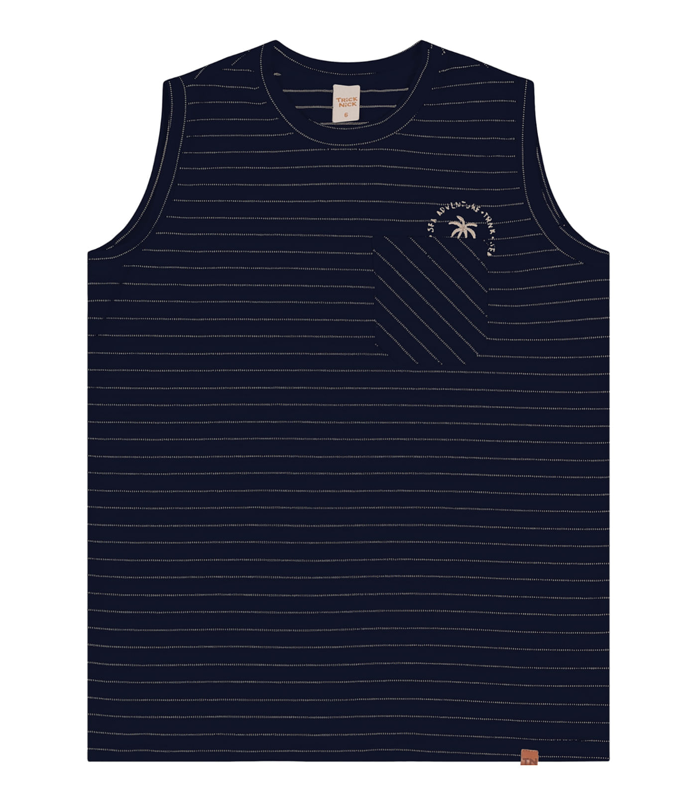 Regata Infantil Masculina Com Bolso Trick Nick Azul 3