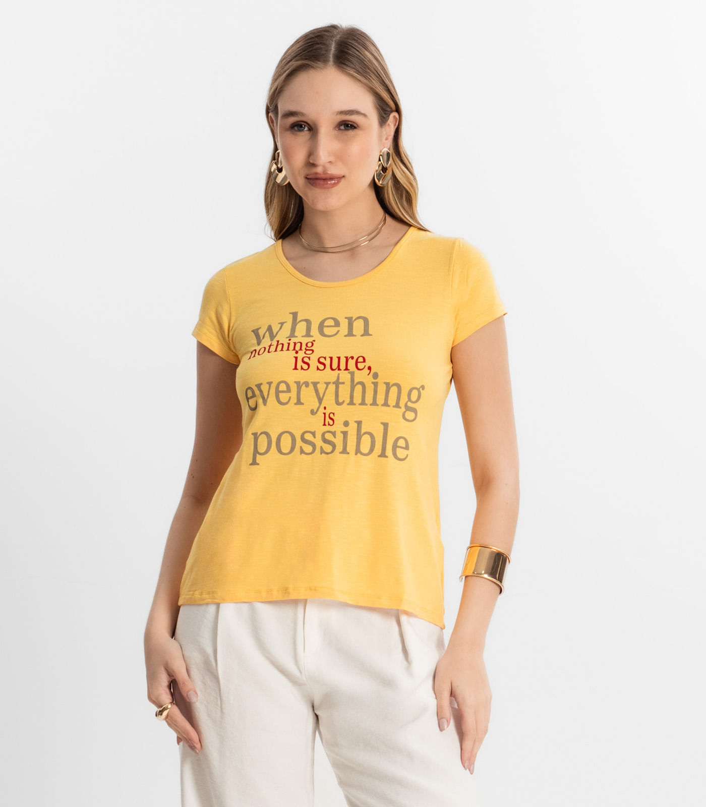 Blusa Feminina Possible Select Amarelo P