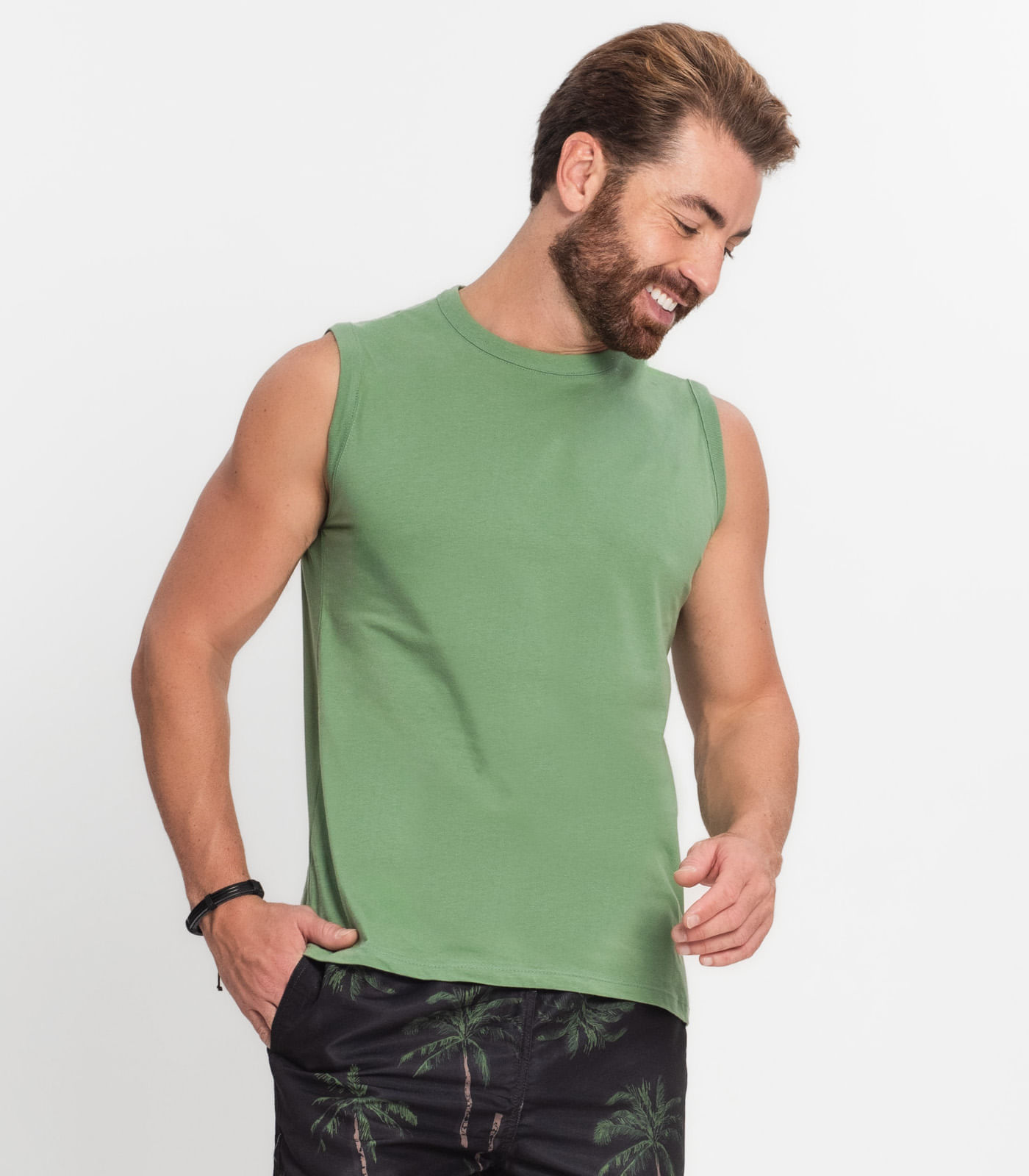 Regata Masculina Básica Rovitex Verde G