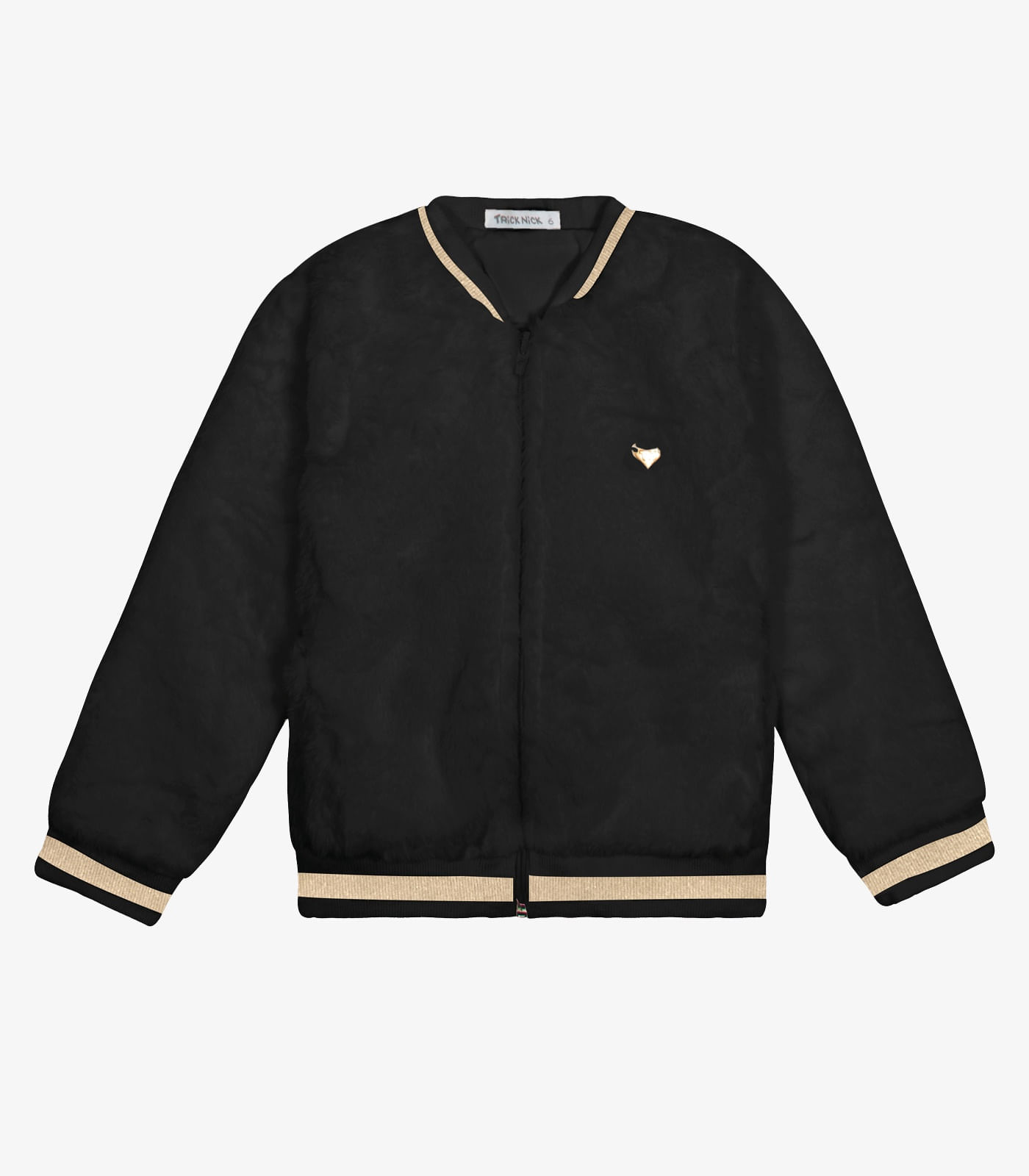Jaqueta Bomber Pelo Safira Trick Nick Preto 4 - Carrefour
