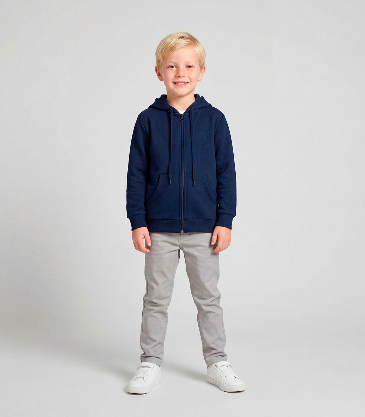 Jaqueta Infantil Com Capuz Moletom Trick Nick Azul 2