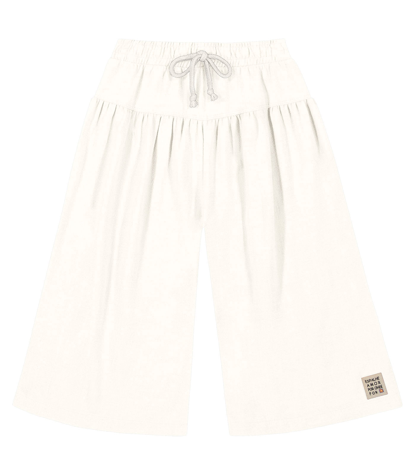 Calça Pantacourt Infantil Trick Nick Bege 6