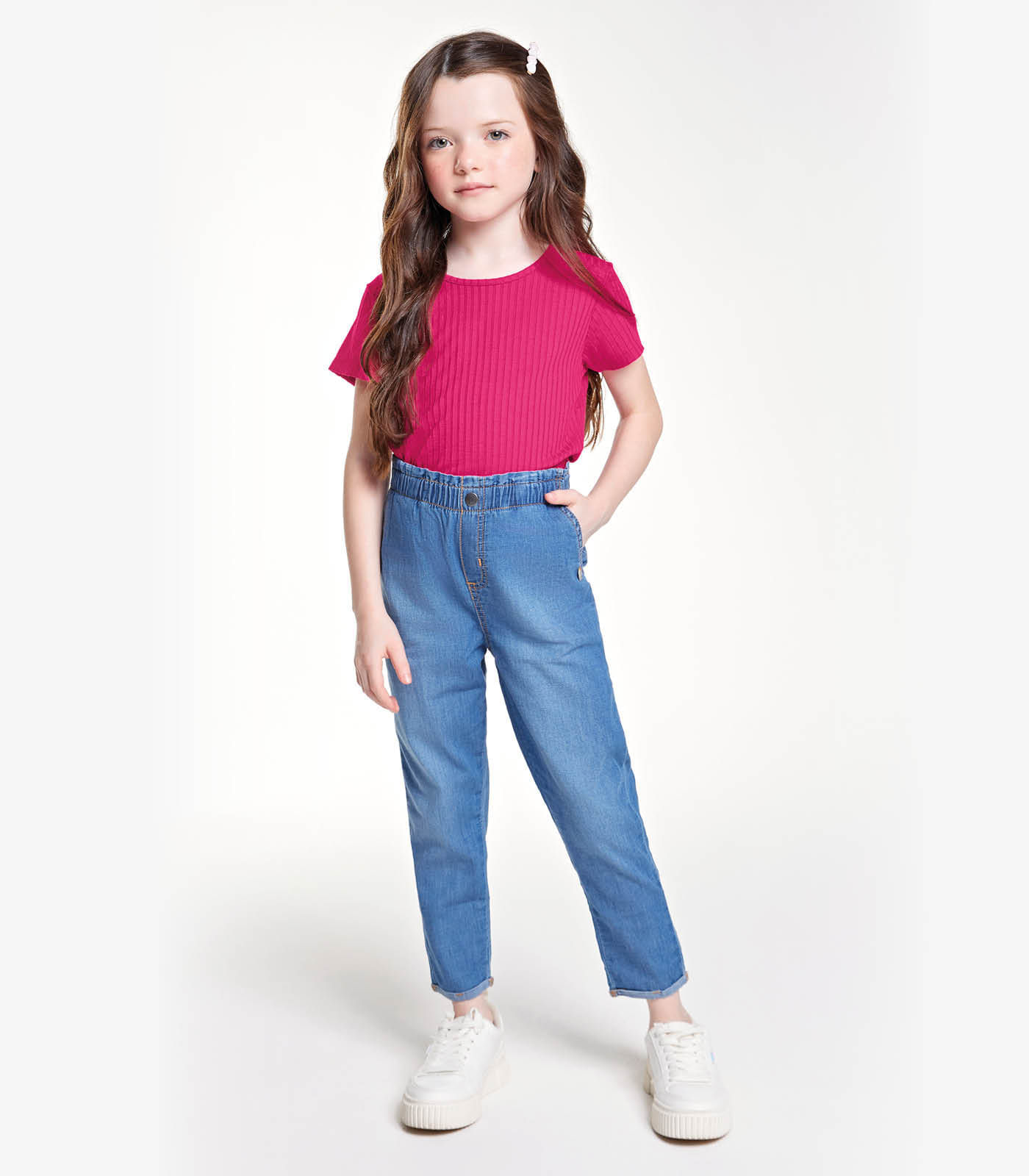 Calça Jeans Infantil Feminina Trick Nick Azul 10
