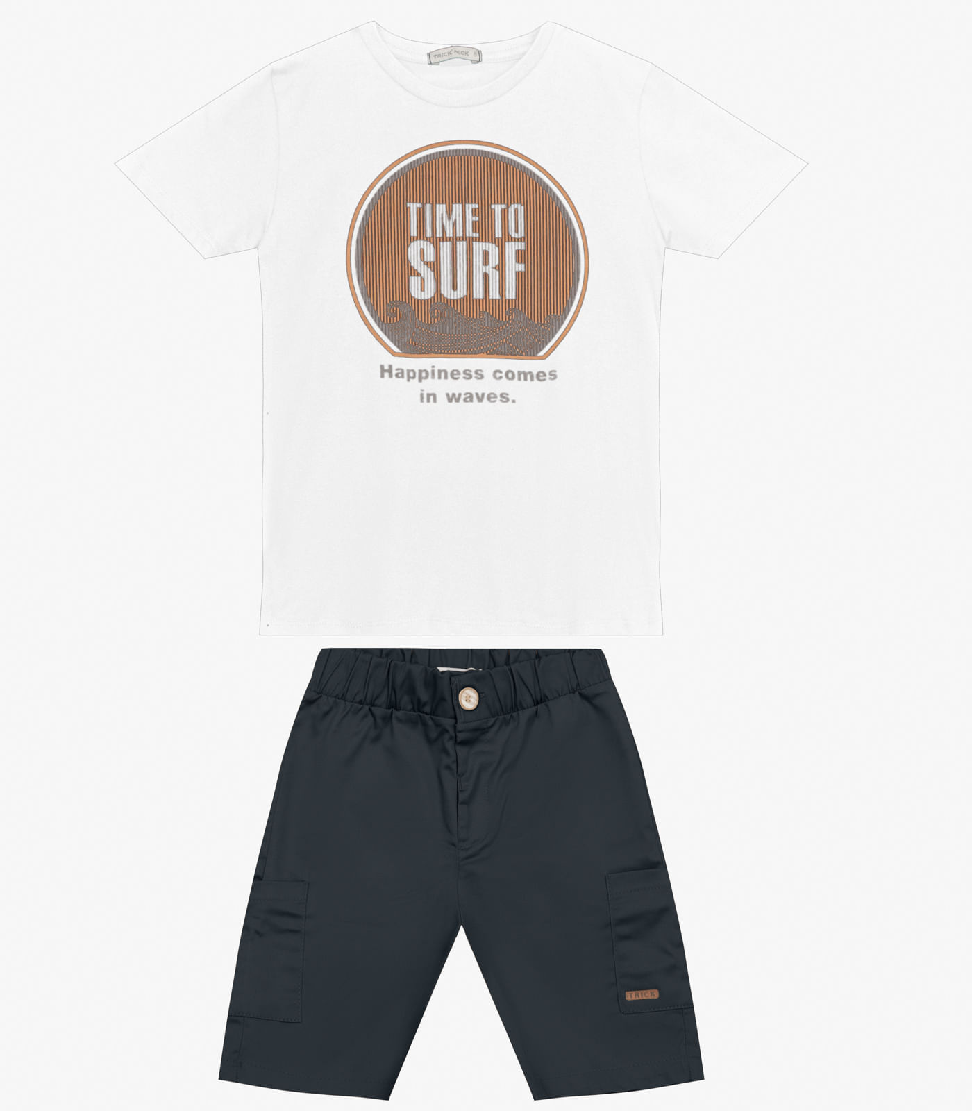 Conjunto Infantil Menino Trick Nick Branco 6