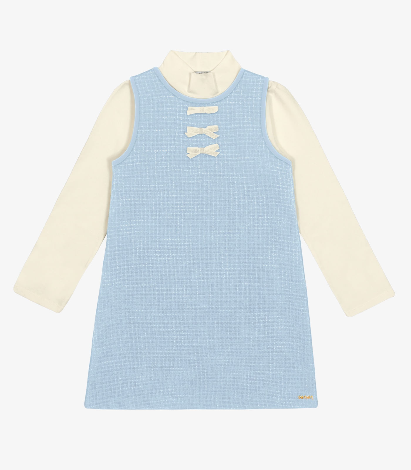 Conjunto Vestido Com Blusa Trick Nick Azul 10