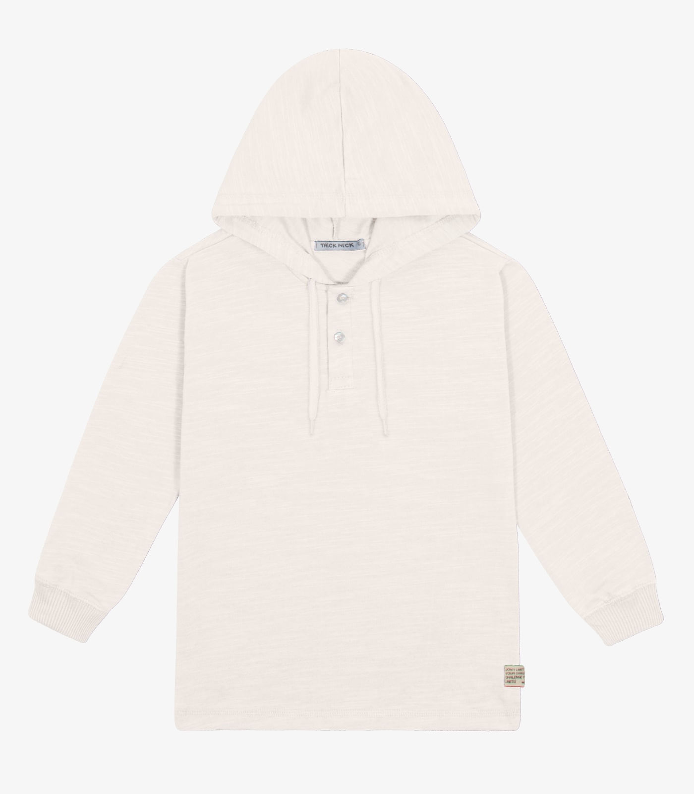 Camiseta Com Capuz Masculina Flamé Trick Nick Bege 10