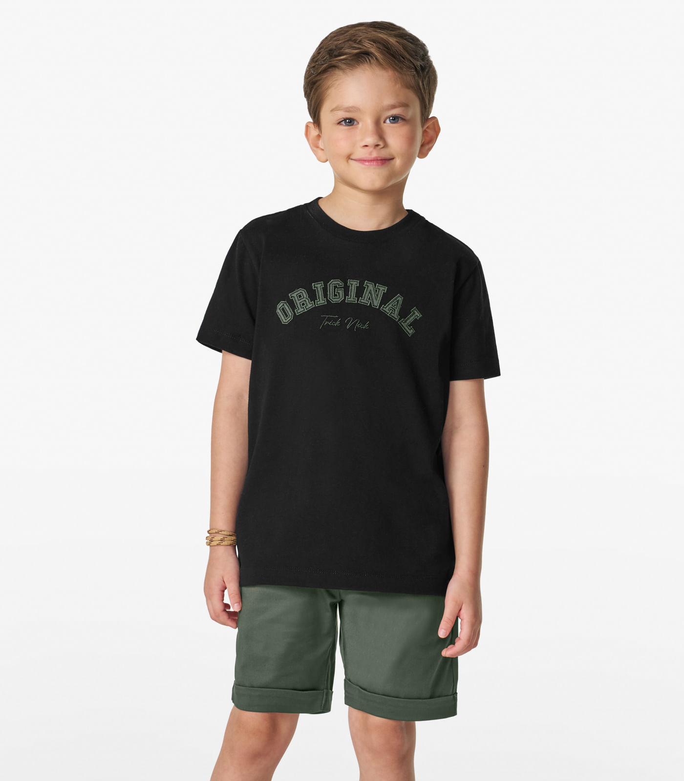 Conjunto Masculino Camiseta Com Bermuda Trick Nick Preto 4