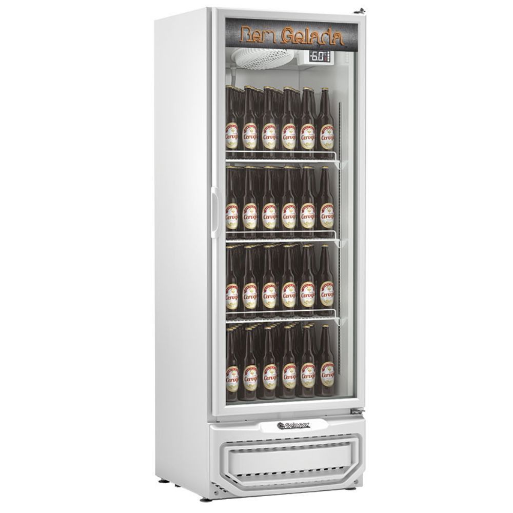 Geladeira/refrigerador 410 Litros 1 Porta Branco Porta de Vidro - Gelopar - 110v - Gcb-40 V Br