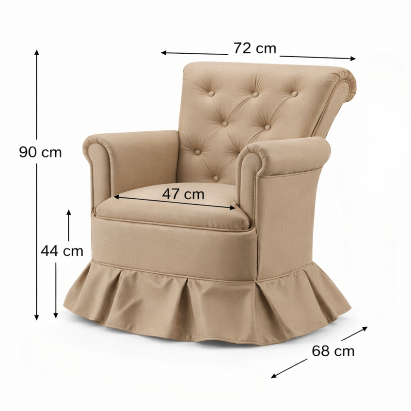 Poltrona Balanço Amamentação Quarto Confortável Descanso Sala Leitura Suede - imagem 3