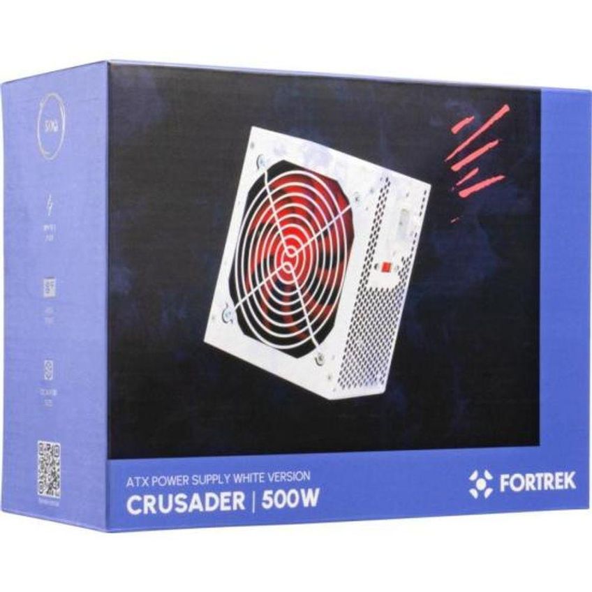 Fonte De Alimentação Atx Gamer Crusader 500w Com Energia Estável E Eficiente Branca Fortrek - imagem 3