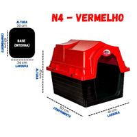 Casa Cachorro Número 4 Grande Plástico Casinha Para Cães Pet