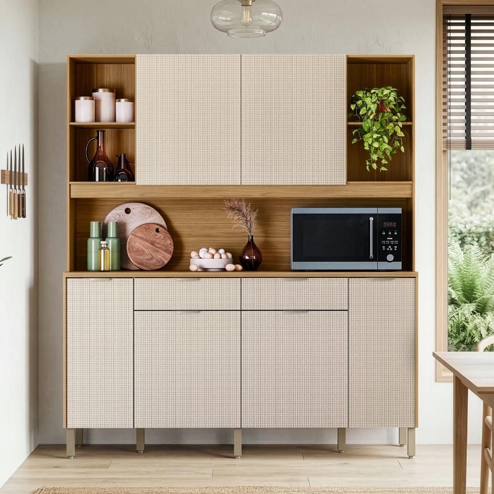 Armário De Cozinha Compacta 6 Portas 5 Nichos Mantra - Carrefour