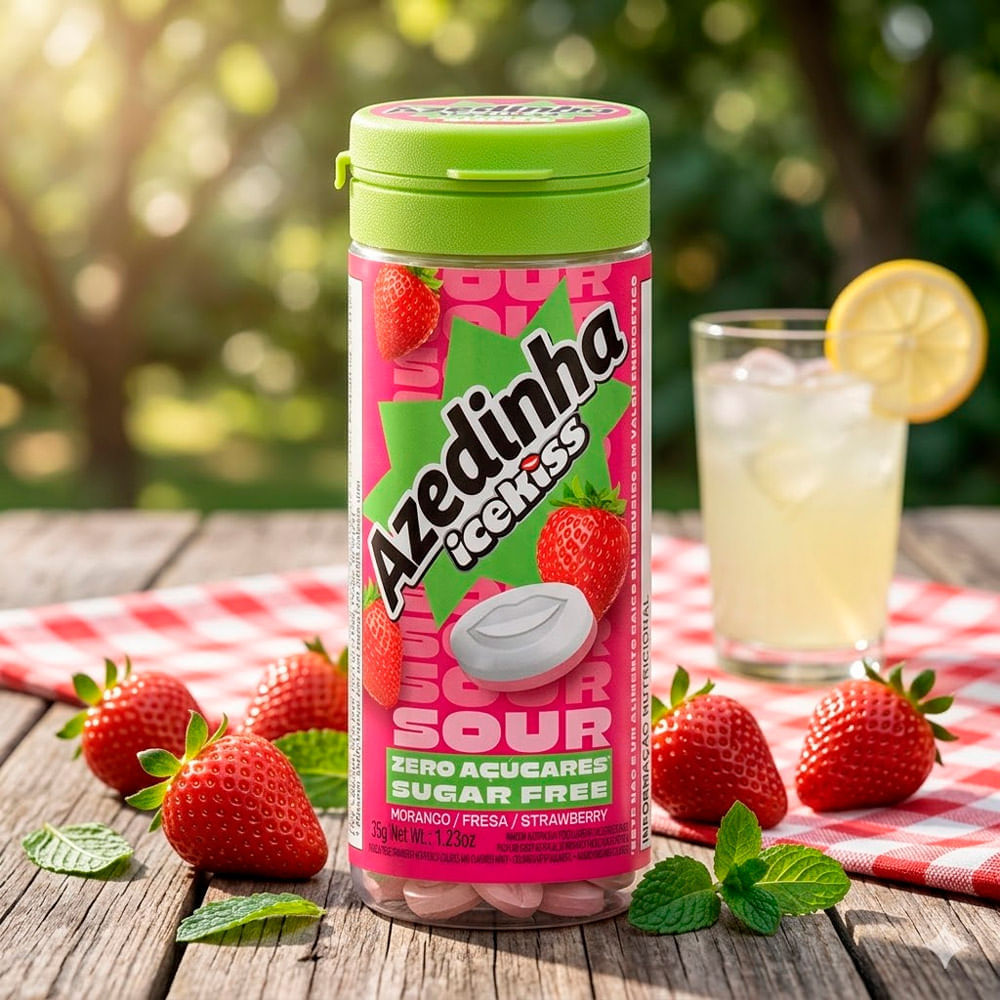 その他 CANDY Pastilha Icekiss Azedinha Morango Sem Açúcar 35g Azedinha - Carrefour